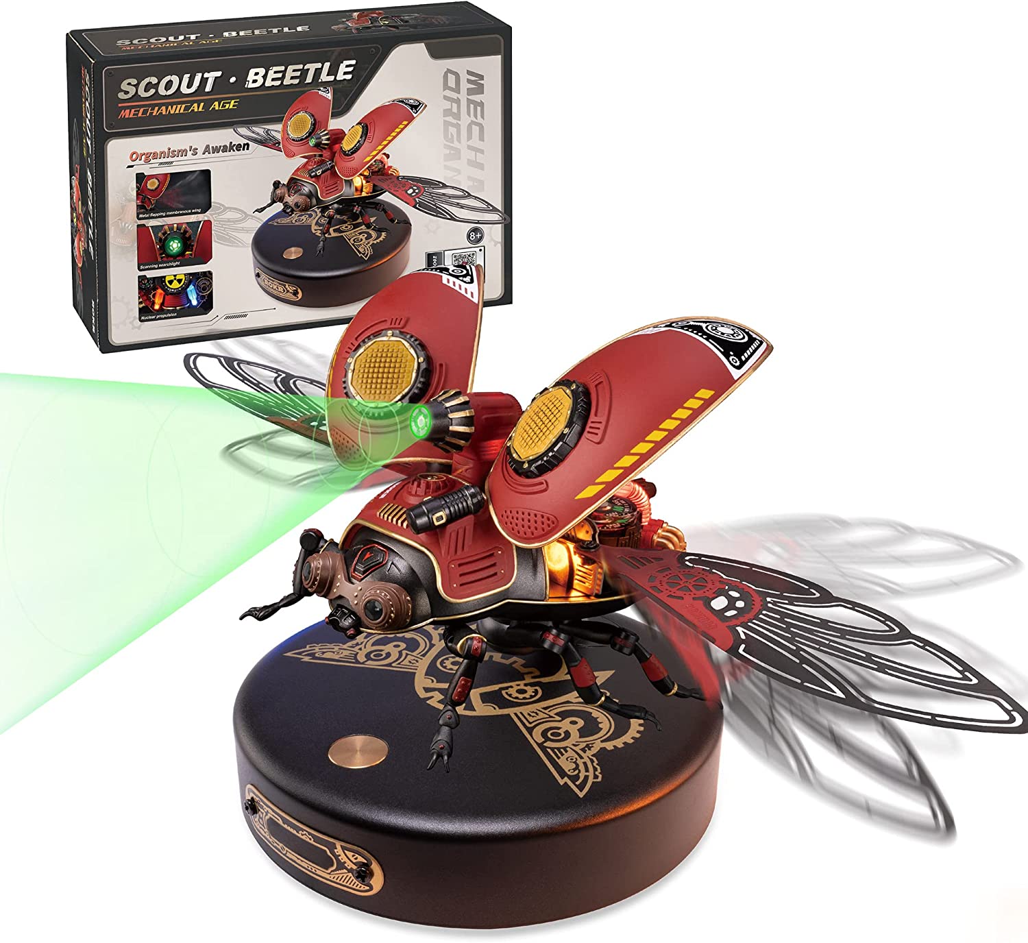 Assembled Robotime Rokr Scout Beetle Puzzle
